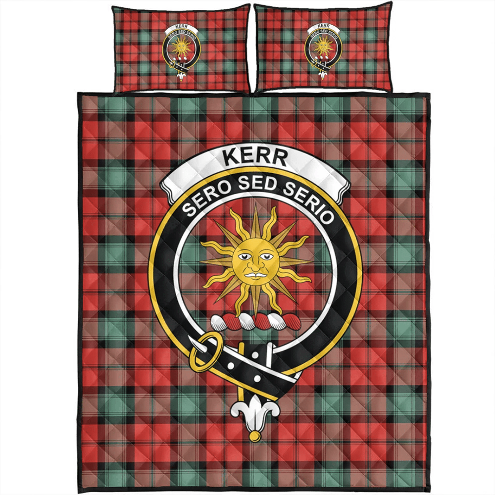 Kerr Ancient Tartan Classic Crest Quilt Bed Set