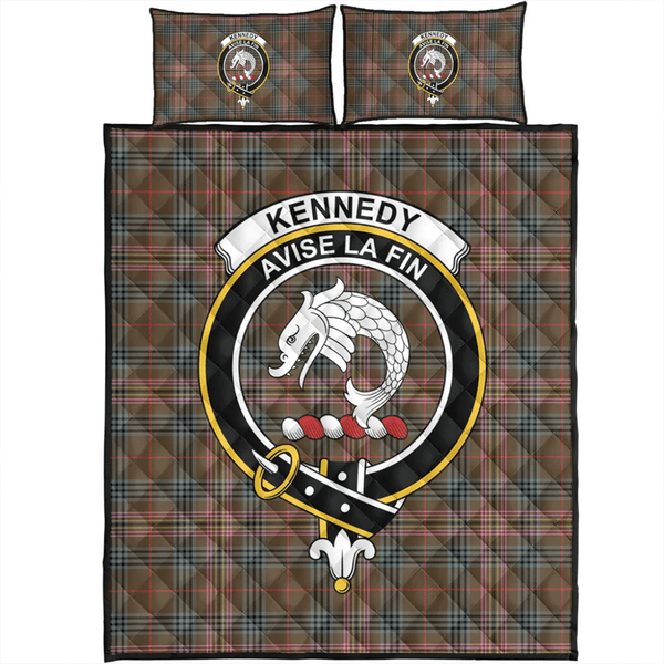 Kennedy Weathered Tartan Classic Crest Quilt Bed Set