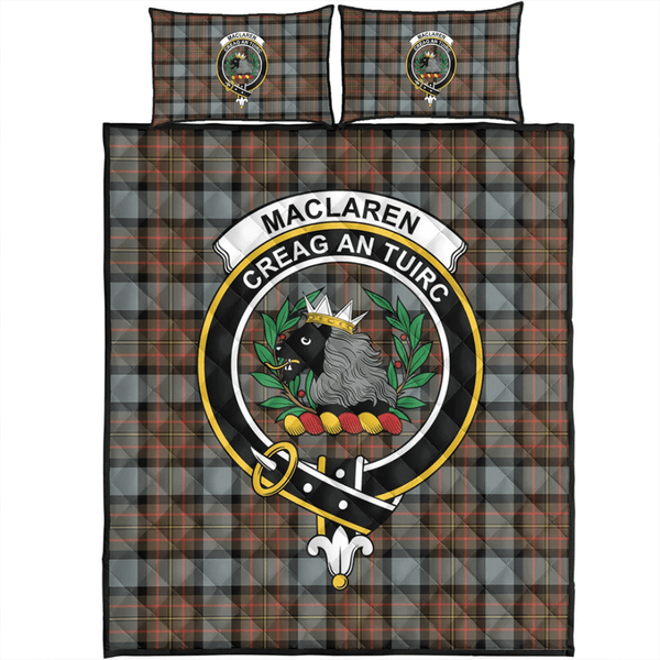 MacLaren Weathered Tartan Classic Crest Quilt Bed Set