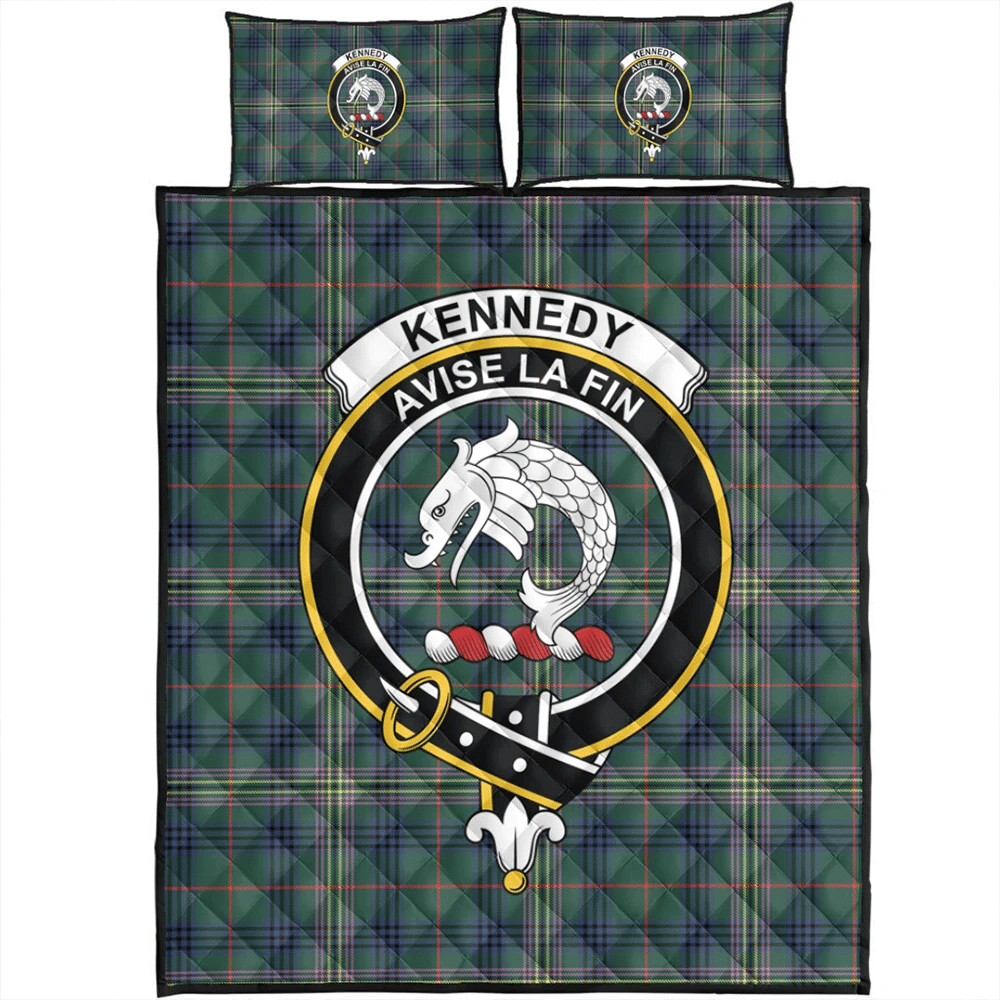 Kennedy Modern Tartan Classic Crest Quilt Bed Set