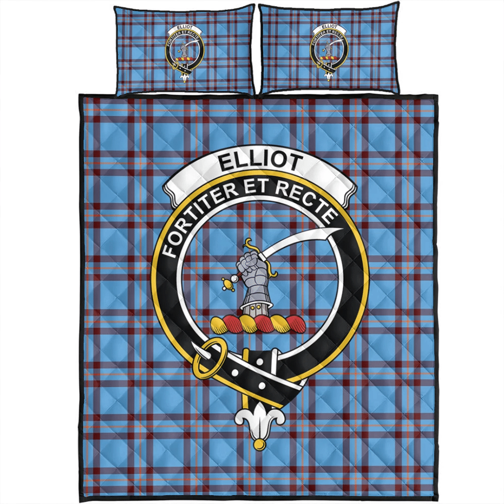 Elliot Ancient Tartan Classic Crest Quilt Bed Set