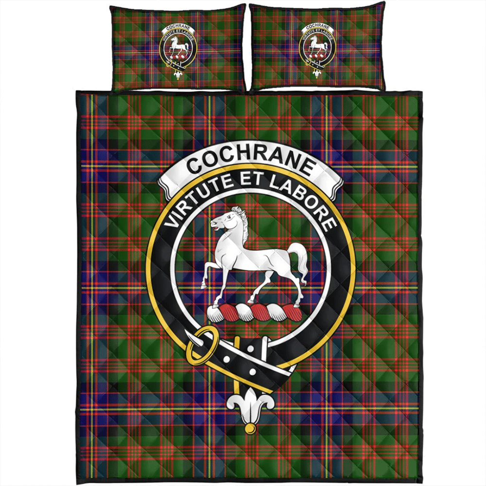 Cochrane Modern Tartan Classic Crest Quilt Bed Set