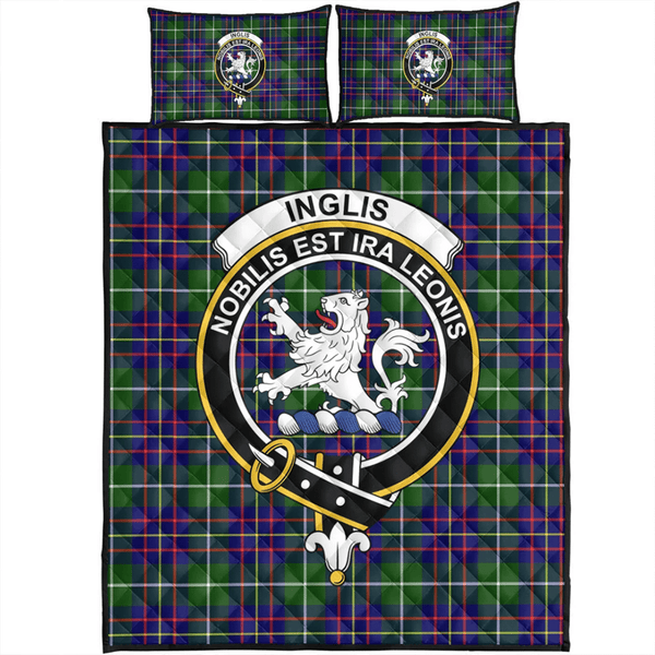 Inglis Modern Tartan Classic Crest Quilt Bed Set