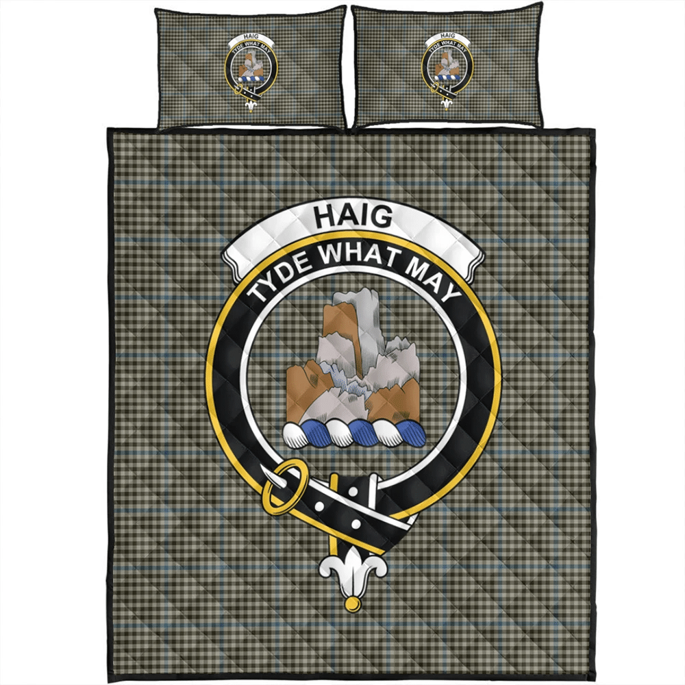 Haig Check Tartan Classic Crest Quilt Bed Set