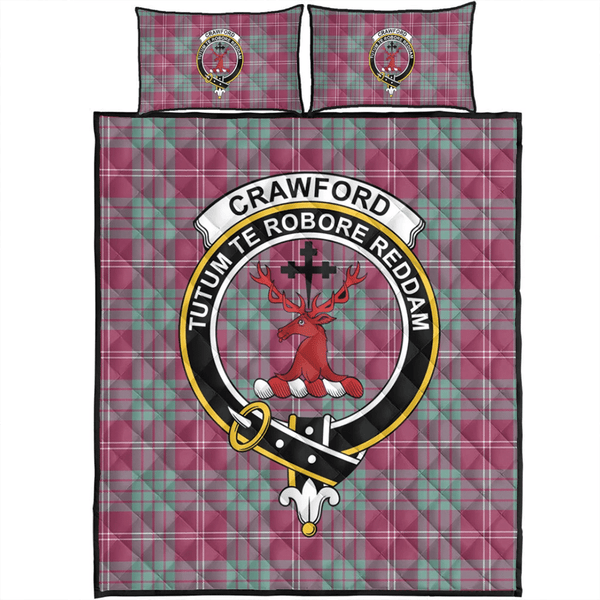 Crawford Ancient Tartan Classic Crest Quilt Bed Set