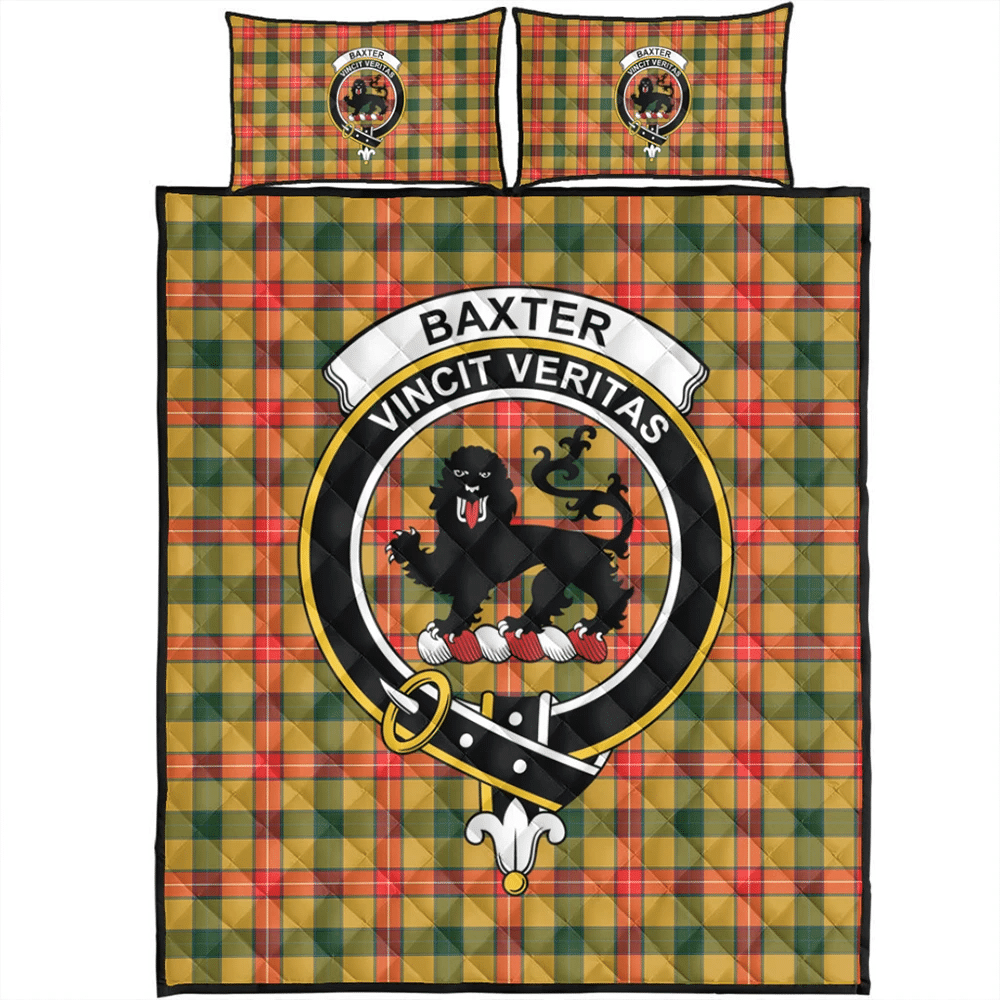 Baxter Modern Tartan Classic Crest Quilt Bed Set