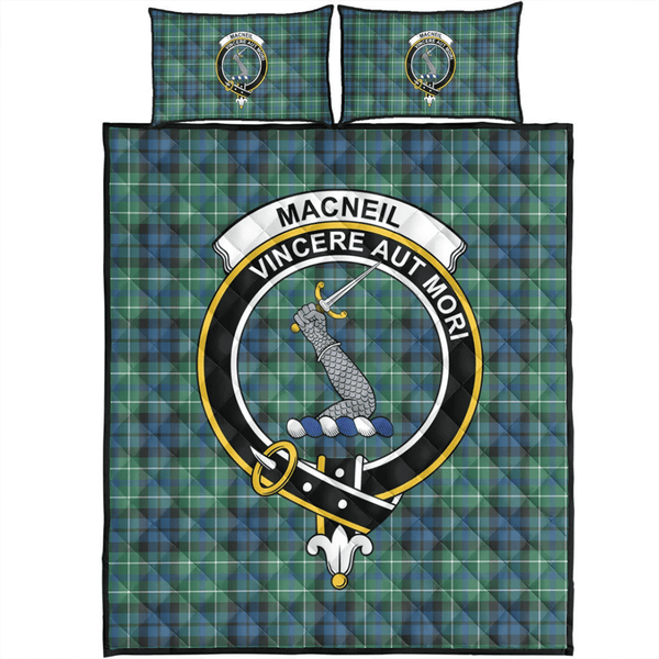 MacNeill of Colonsay Ancient Tartan Classic Crest Quilt Bed Set