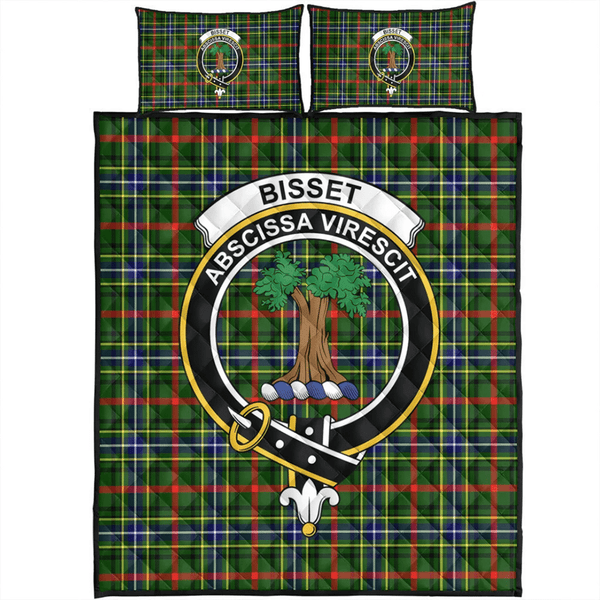 Bisset Tartan Classic Crest Quilt Bed Set