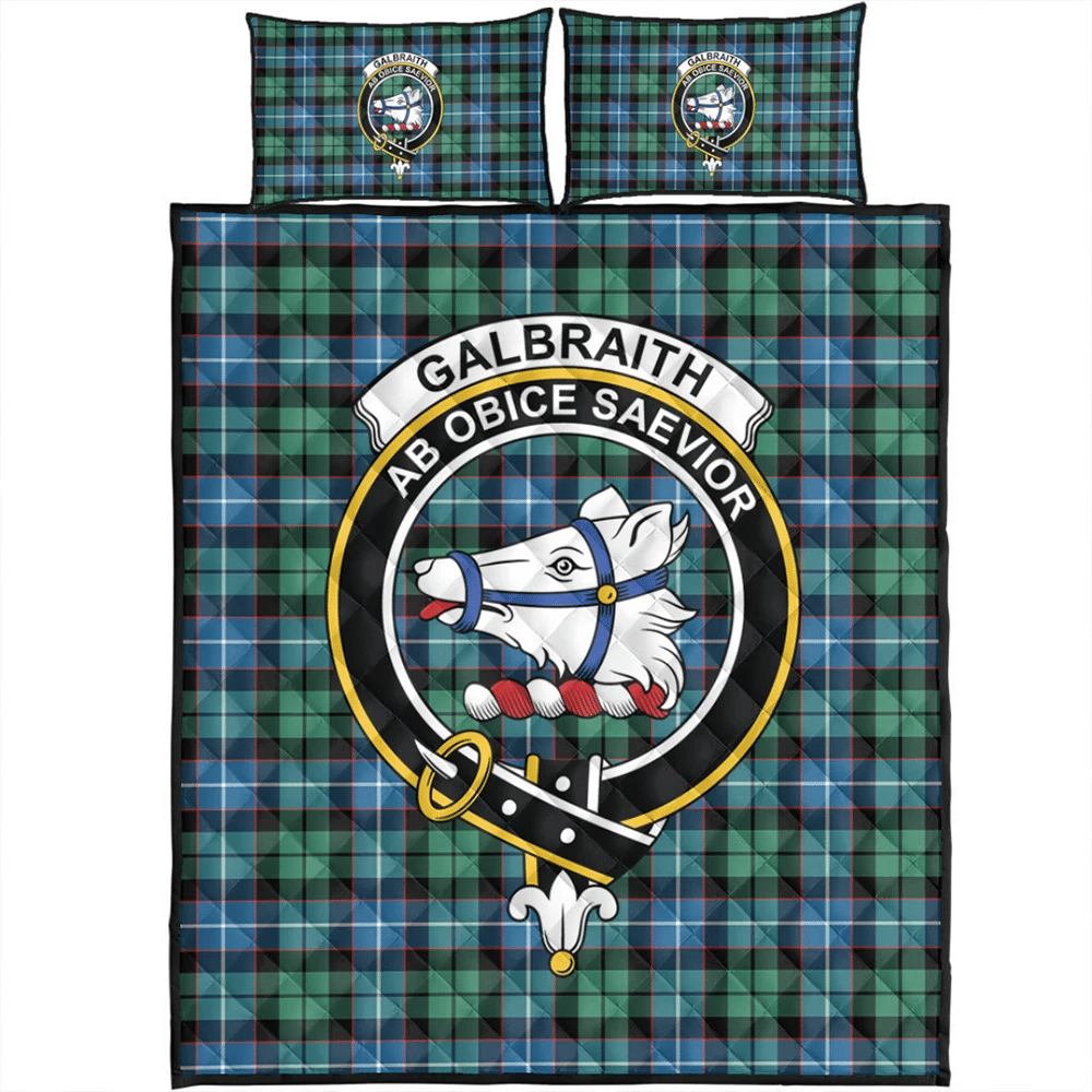 Galbraith Ancient Tartan Classic Crest Quilt Bed Set