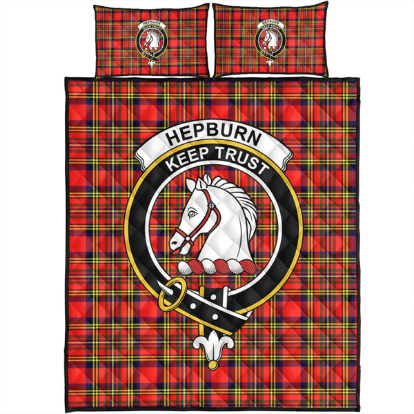 Hepburn Tartan Classic Crest Quilt Bed Set