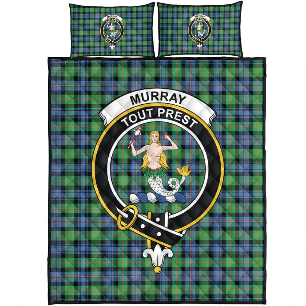 Murray of Atholl Ancient Tartan Classic Crest Quilt Bed Set