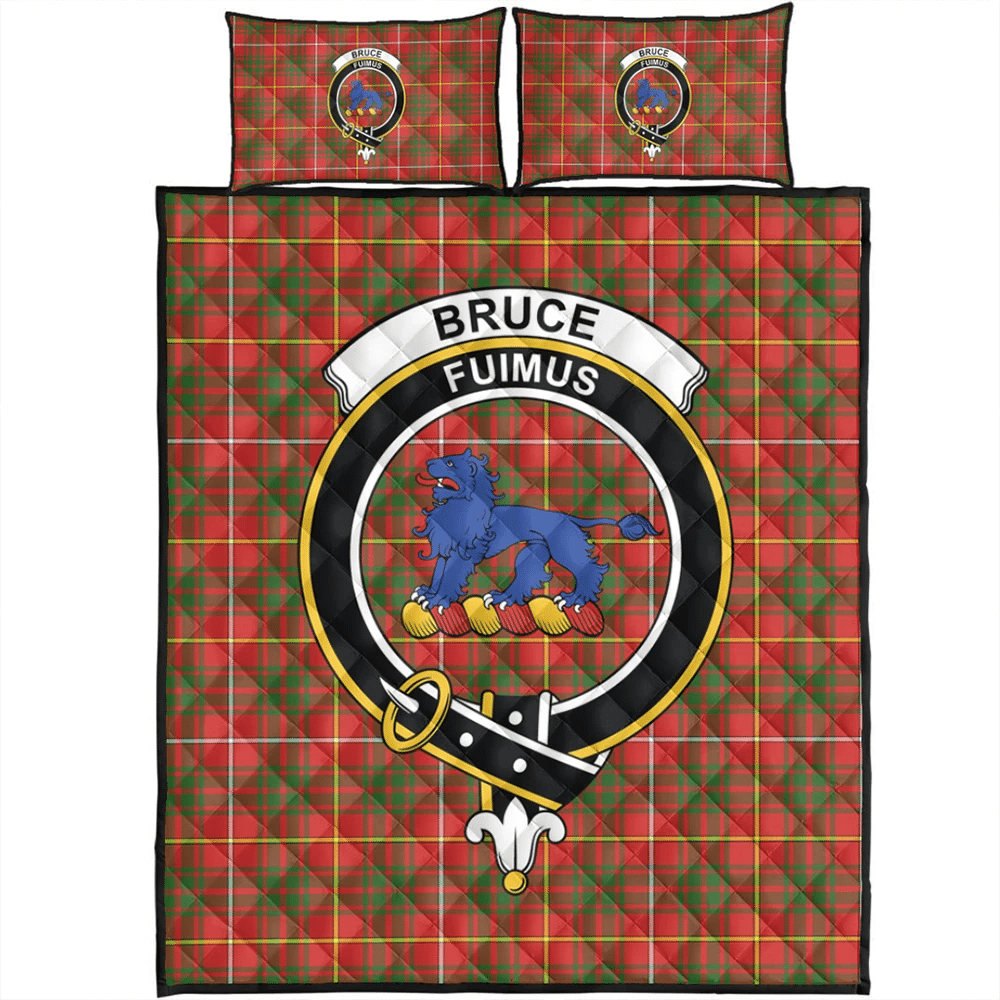 Bruce Modern Tartan Classic Crest Quilt Bed Set