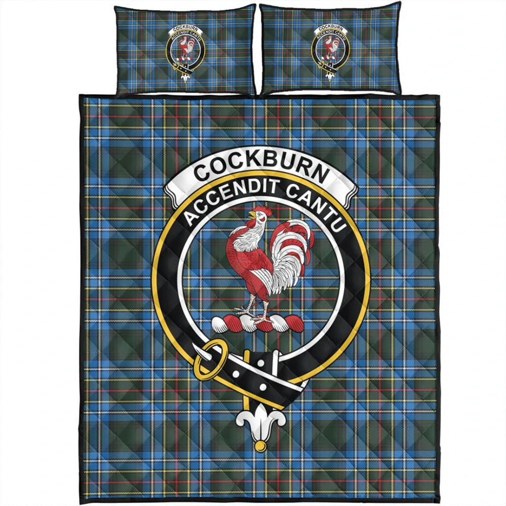 Cockburn Modern Tartan Classic Crest Quilt Bed Set