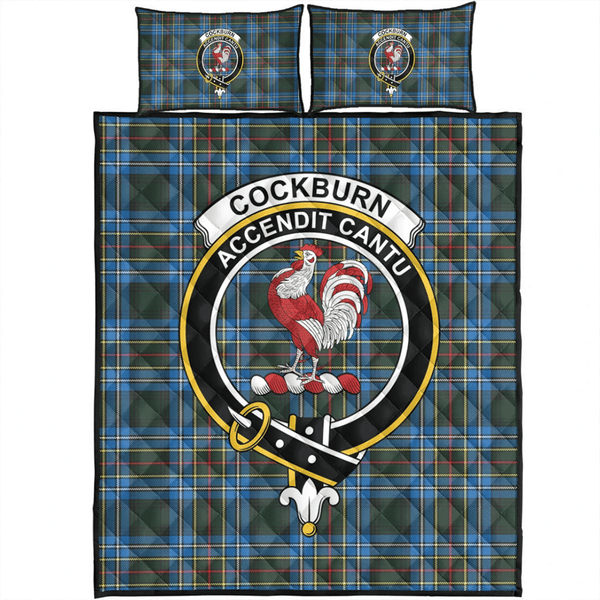 Cockburn Modern Tartan Classic Crest Quilt Bed Set