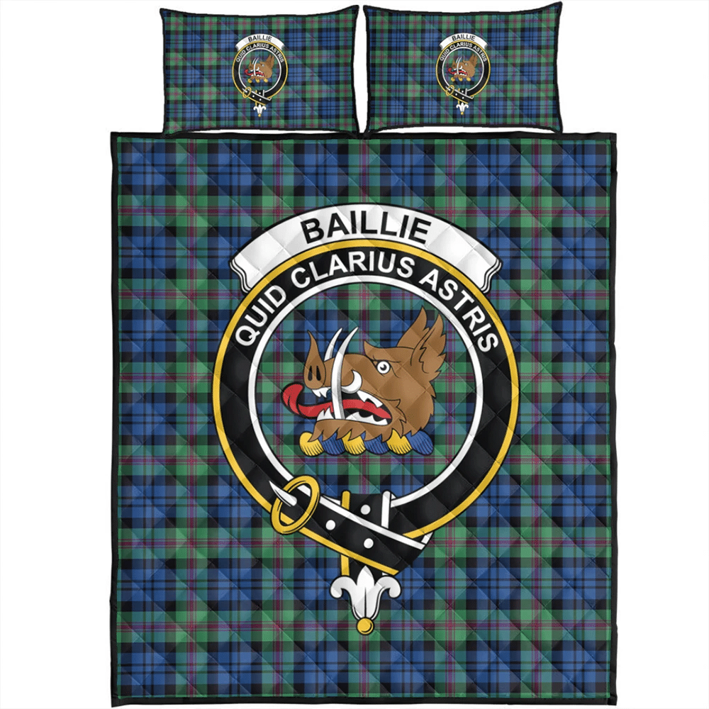 Baillie Ancient Tartan Classic Crest Quilt Bed Set