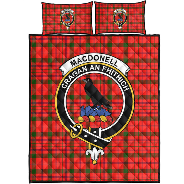 MacDonnell of Keppoch Modern Tartan Classic Crest Quilt Bed Set