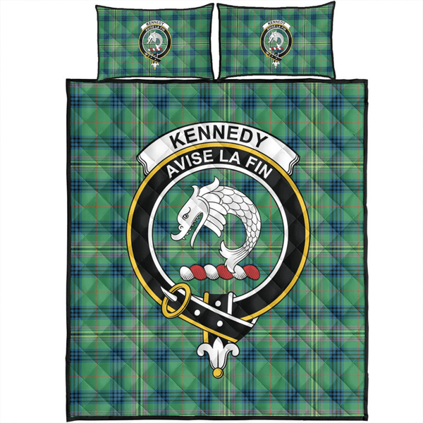 Kennedy Ancient Tartan Classic Crest Quilt Bed Set