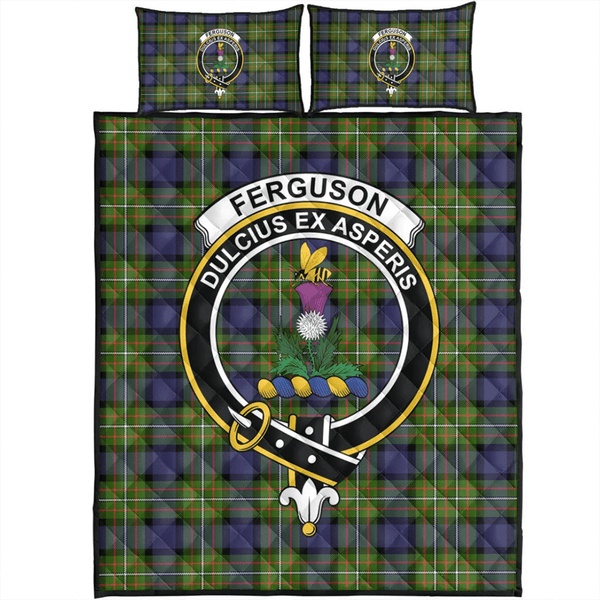 Fergusson Modern Tartan Classic Crest Quilt Bed Set