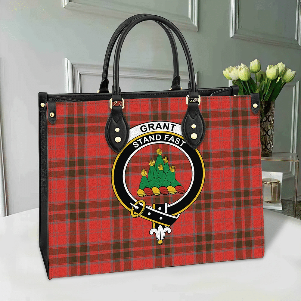 Grant Weathered Tartan Classic Crest Leather Bag