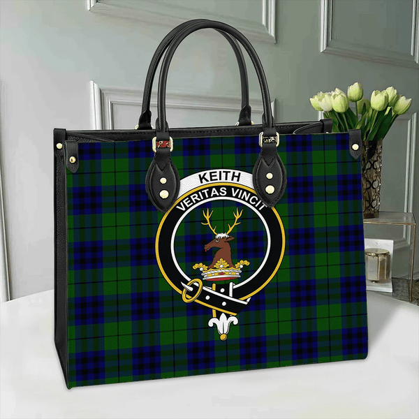 Keith Modern Tartan Classic Crest Leather Bag