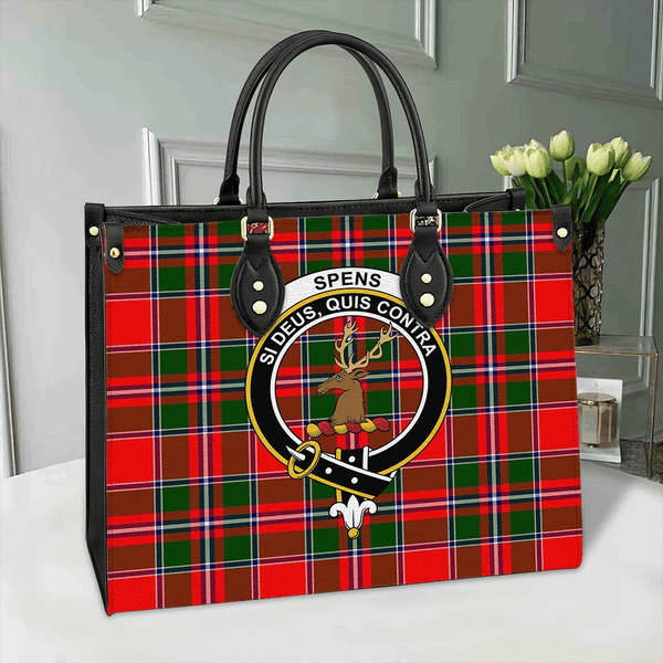 Spens Modern Tartan Classic Crest Leather Bag