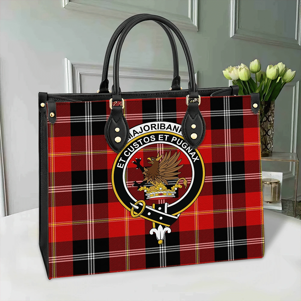 Marjoribanks Tartan Classic Crest Leather Bag