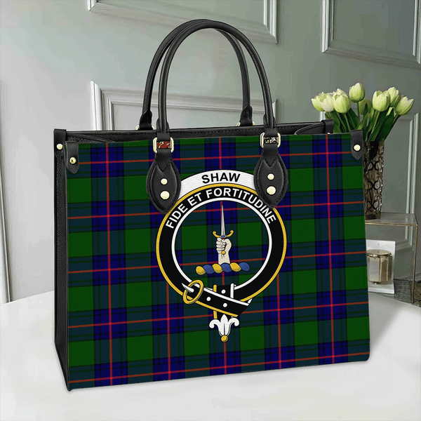 Shaw Modern Tartan Classic Crest Leather Bag