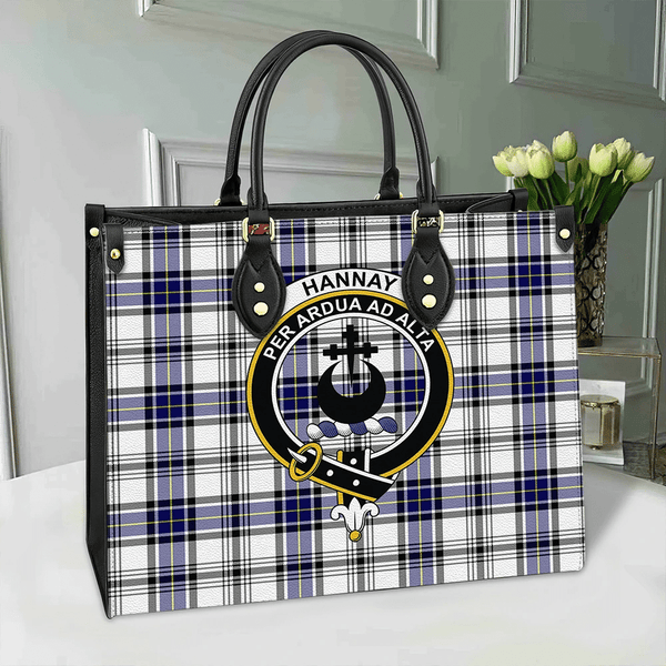 Hannay Modern Tartan Classic Crest Leather Bag