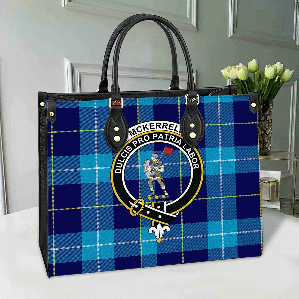 McKerrell Tartan Classic Crest Leather Bag