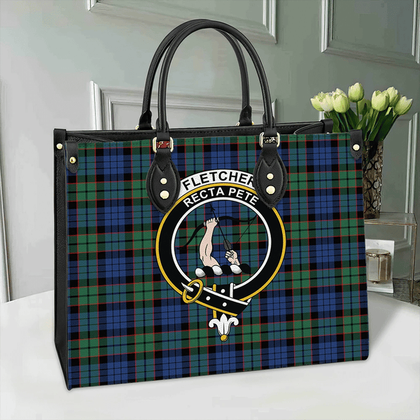 Fletcher Ancient Tartan Classic Crest Leather Bag