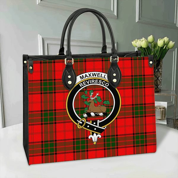 Maxwell Modern Tartan Classic Crest Leather Bag