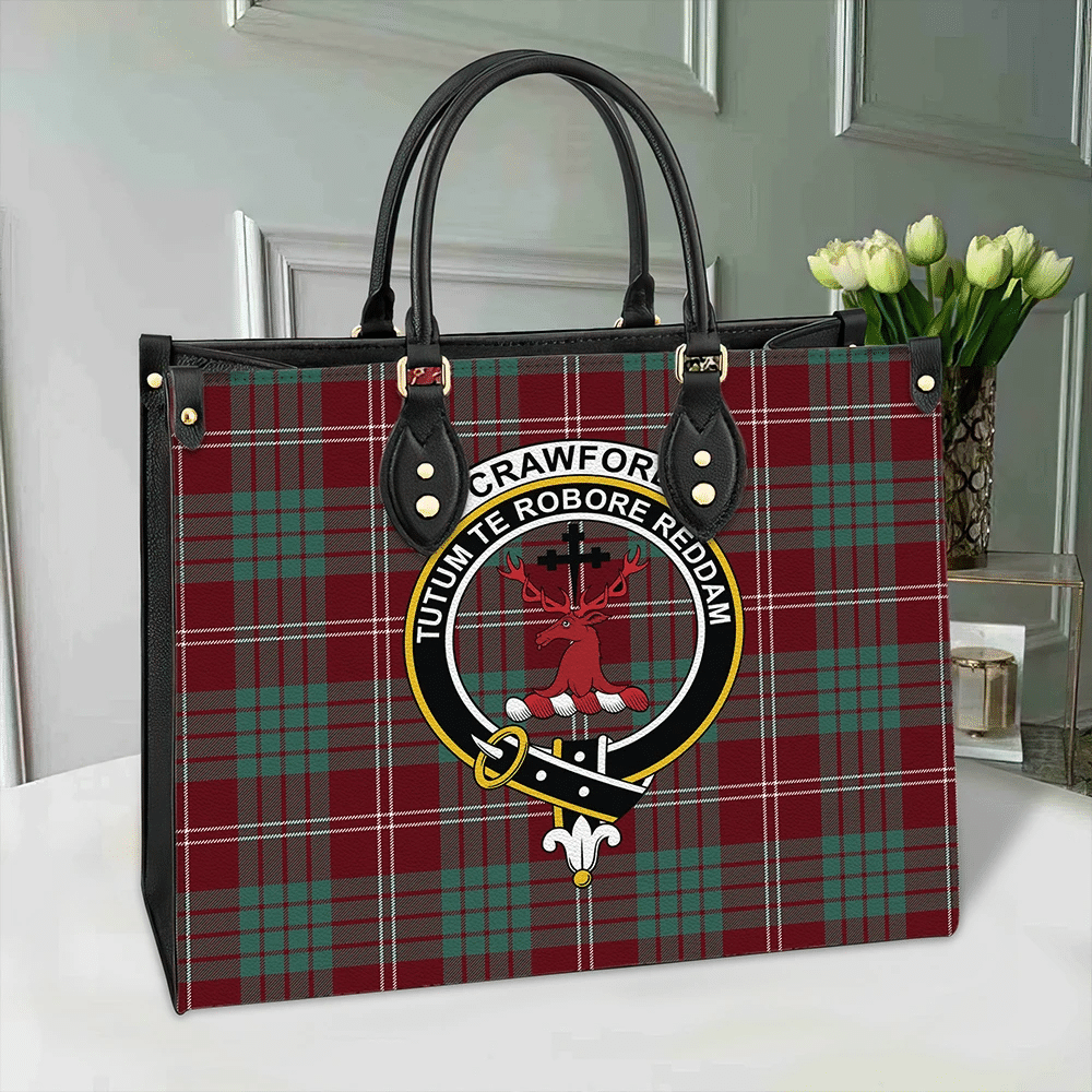 Crawford Modern Tartan Classic Crest Leather Bag