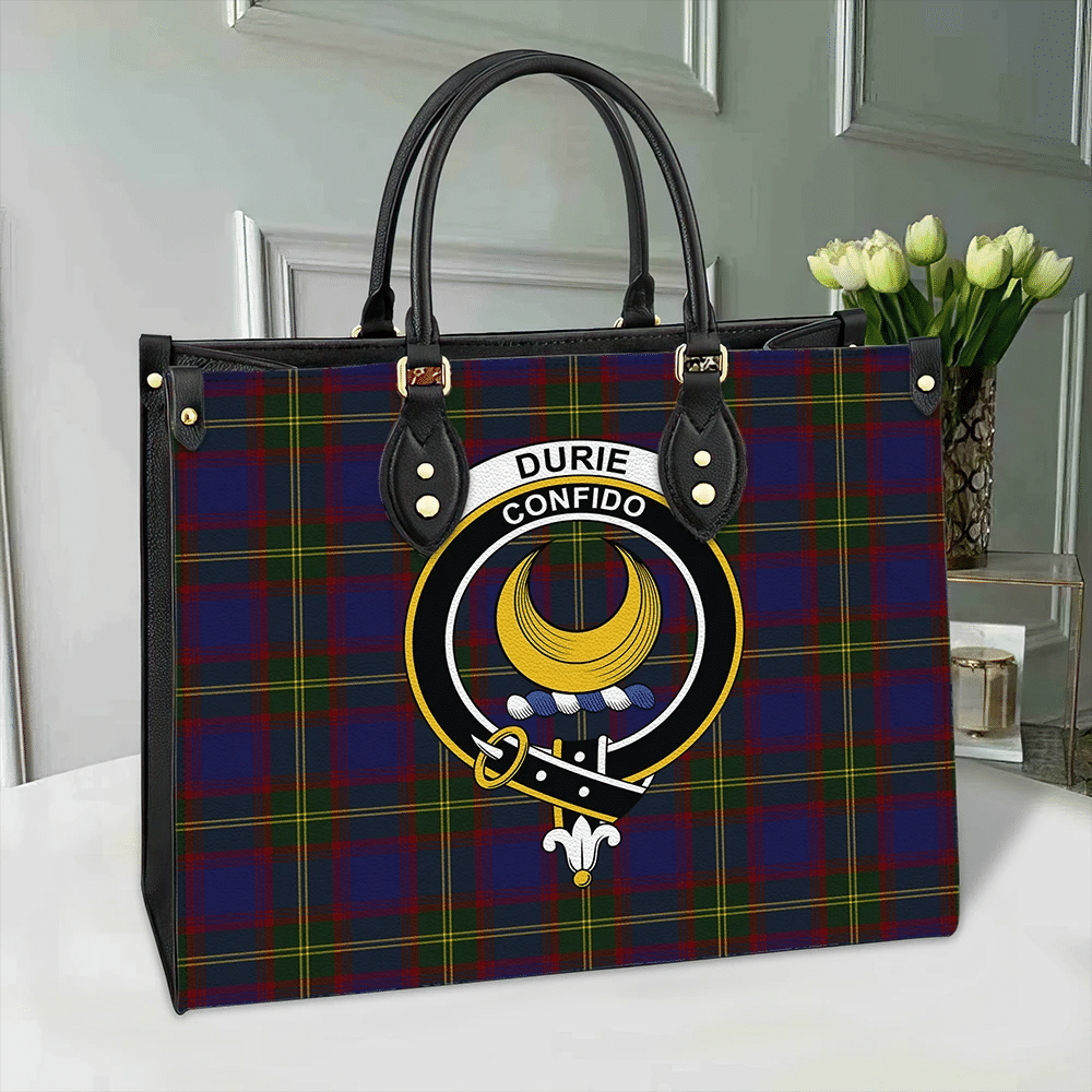 Durie Tartan Classic Crest Leather Bag