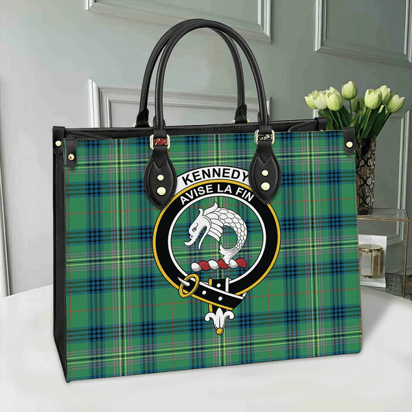 Kennedy Ancient Tartan Classic Crest Leather Bag