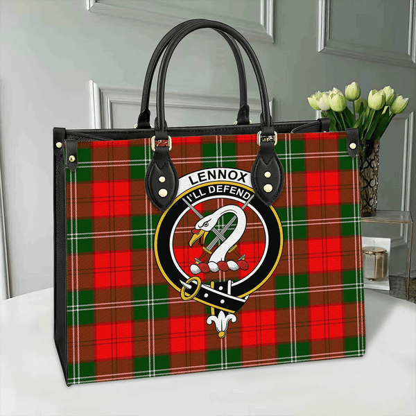 Lennox Modern Tartan Classic Crest Leather Bag