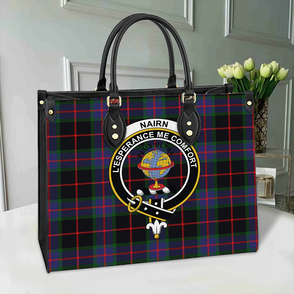 Nairn Tartan Classic Crest Leather Bag