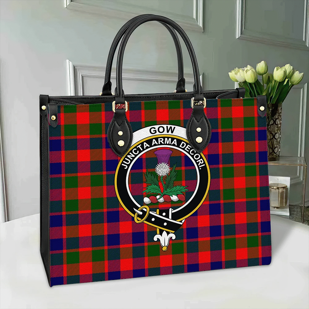 Gow Modern Tartan Classic Crest Leather Bag