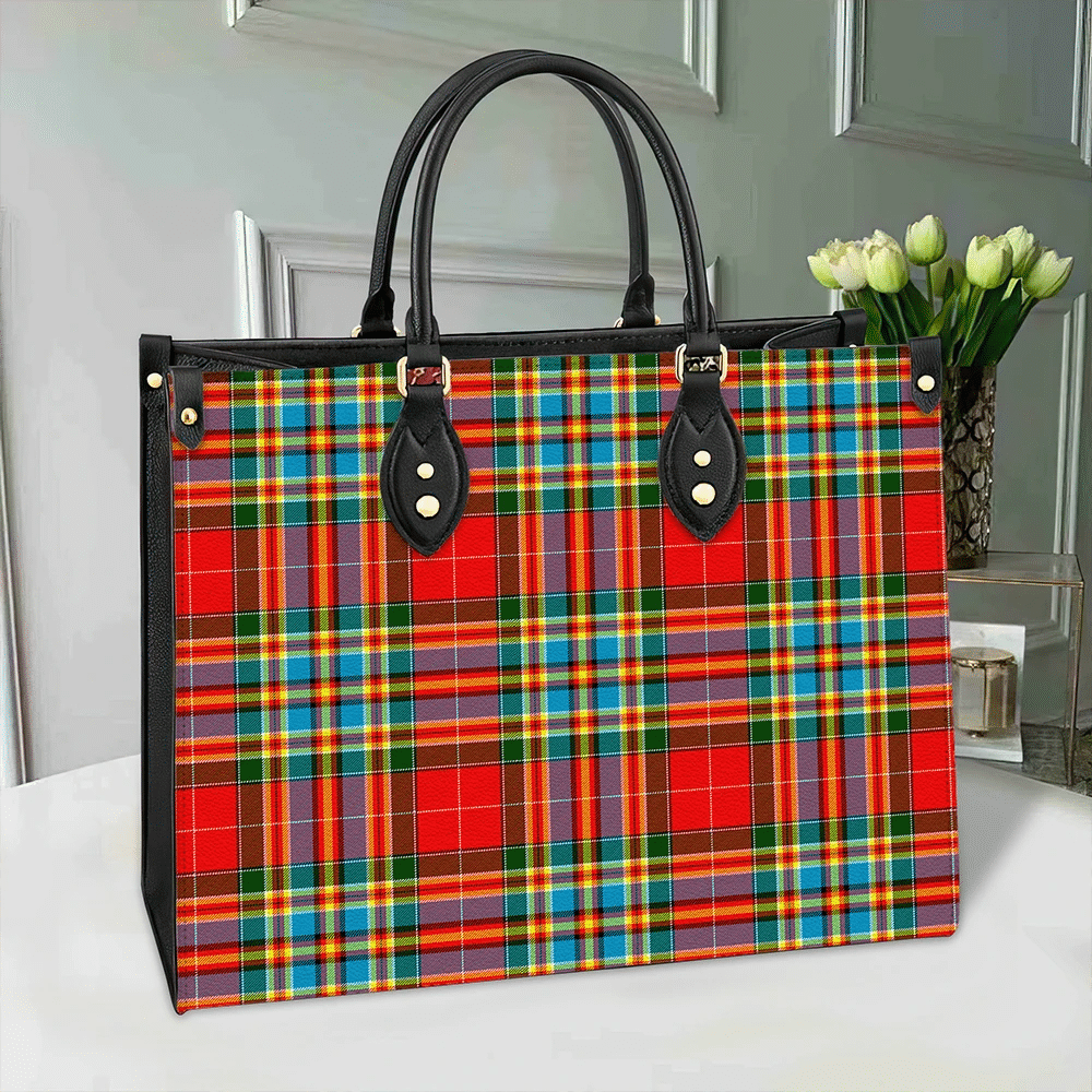 Chattan Tartan Classic Leather Bag