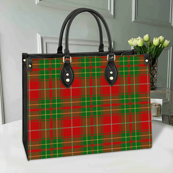 Burnett Ancient Tartan Classic Leather Bag