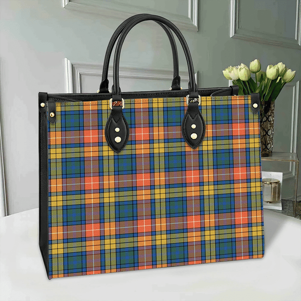 Buchanan Ancient Tartan Classic Leather Bag