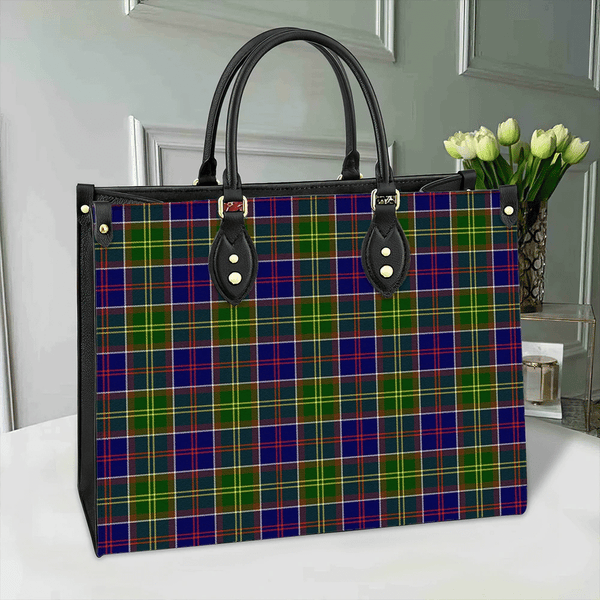 Ayrshire District Tartan Classic Leather Bag