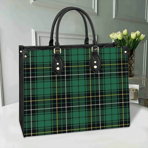 MacAlpine Ancient Tartan Classic Leather Bag