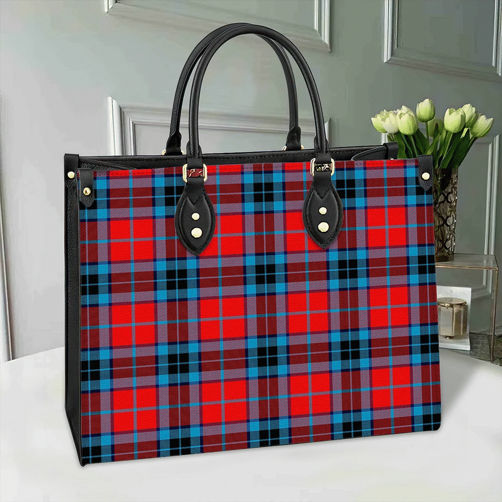 MacTavish Modern Tartan Classic Leather Bag