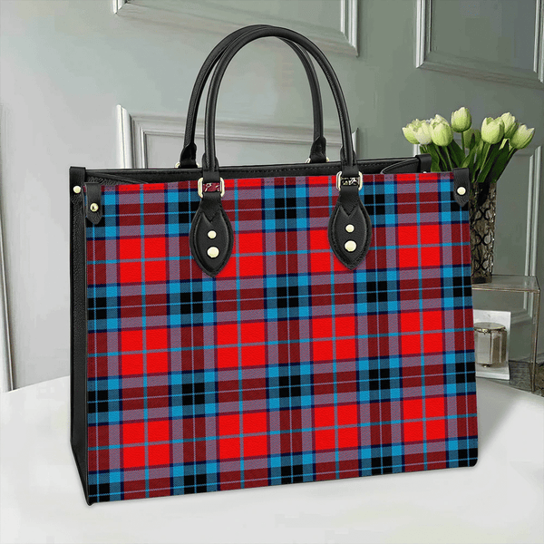 MacTavish Modern Tartan Classic Leather Bag