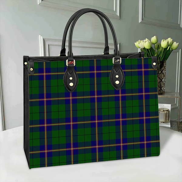 Carmichael Modern Tartan Classic Leather Bag