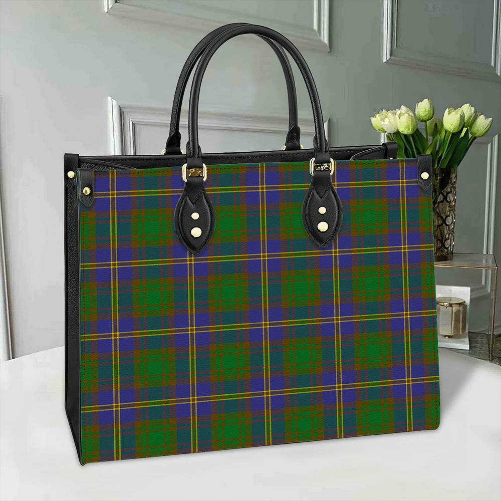 Strange of Balkaskie Tartan Classic Leather Bag