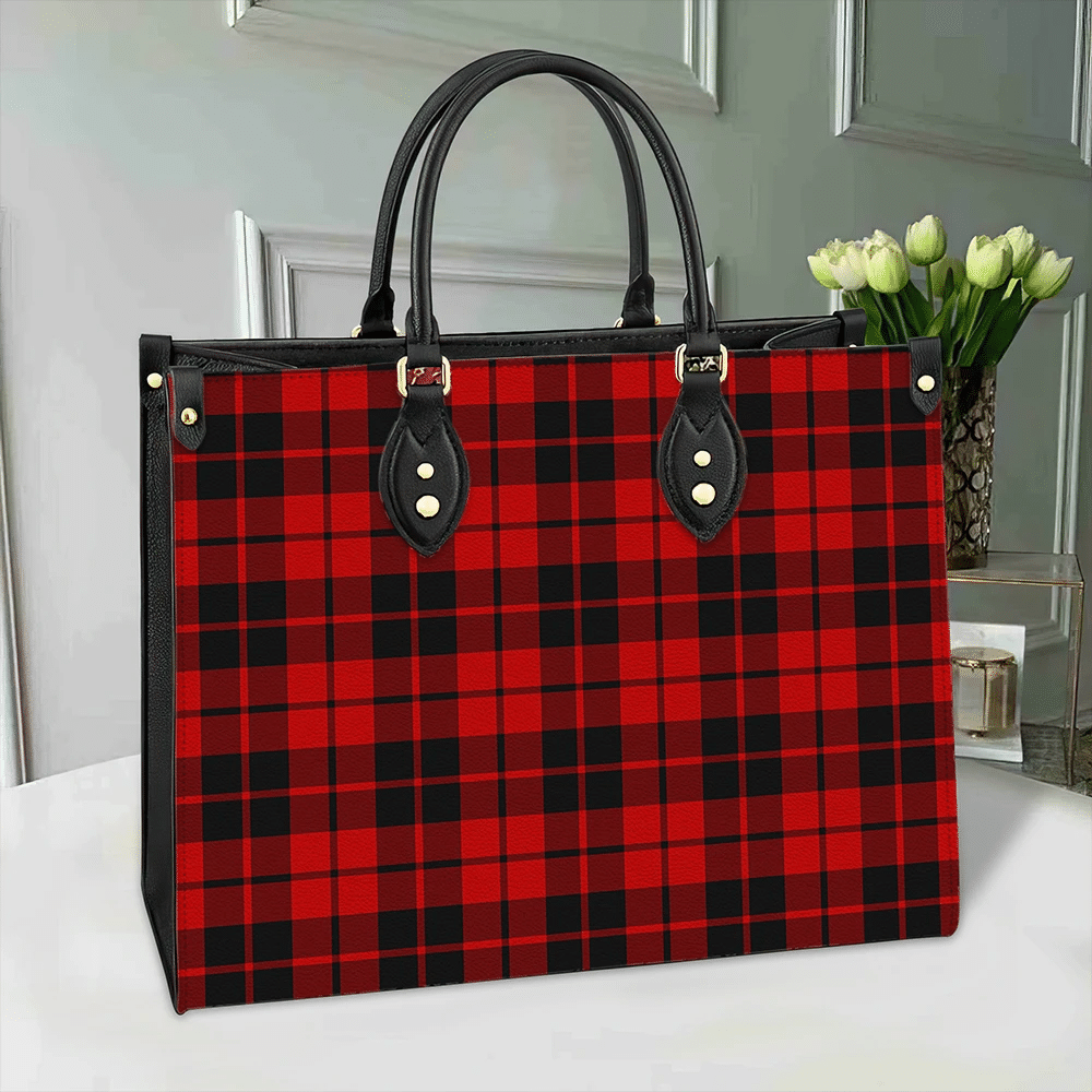 Ettrick District Tartan Classic Leather Bag