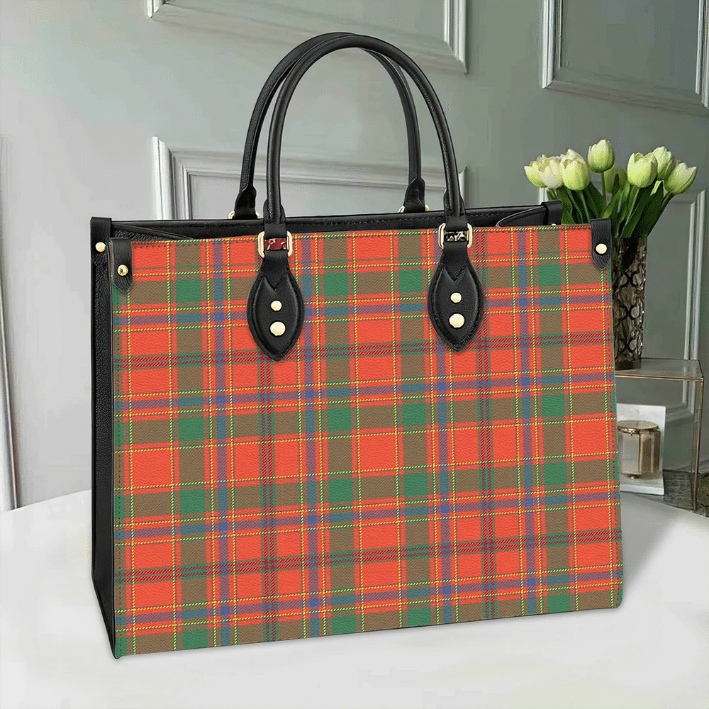 Munro Ancient Tartan Classic Leather Bag