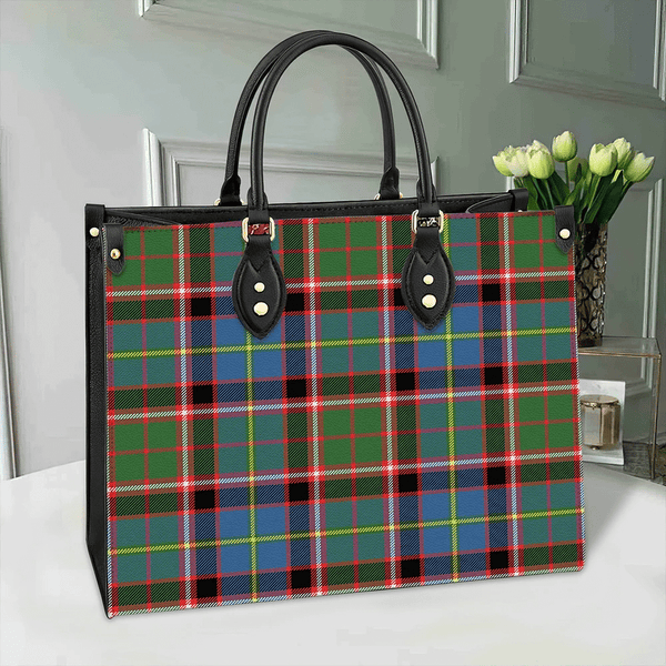 Stirling & Bannockburn District Tartan Classic Leather Bag