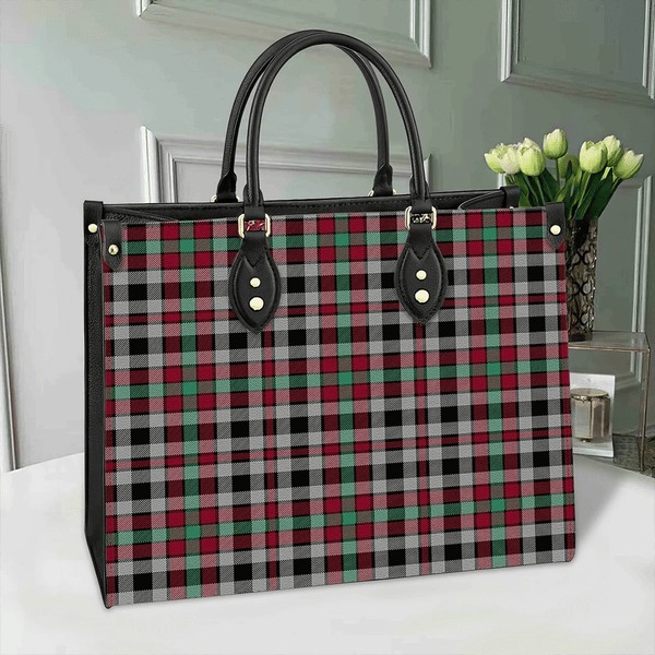 Borthwick Ancient Tartan Classic Leather Bag